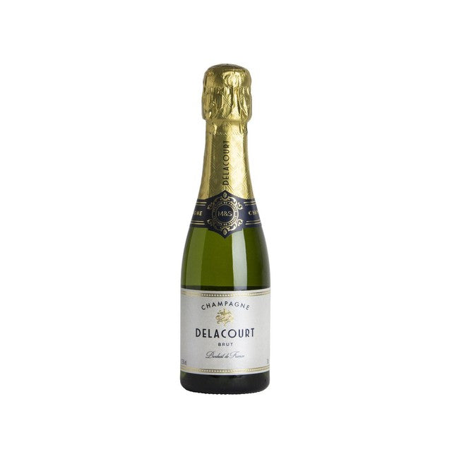 M&S Delacourt Champagne Brut 20cl, imported from the UK