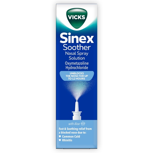 Vicks Sinex Soother Nasal Spray 15ml (British brand)