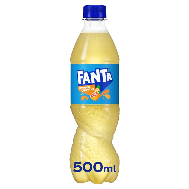 Fanta pineapple & grapefruit sparkling soft drink 500ml - British product
