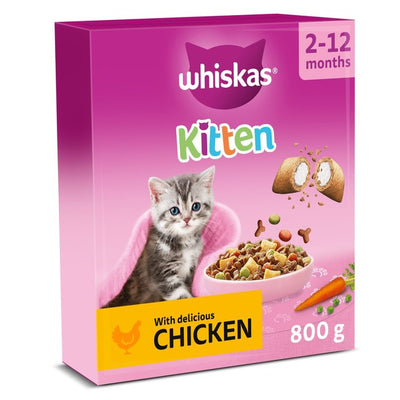 M&S Whiskas Kitten Chicken Dry Cat Food 800g- Buy online at McGrocer