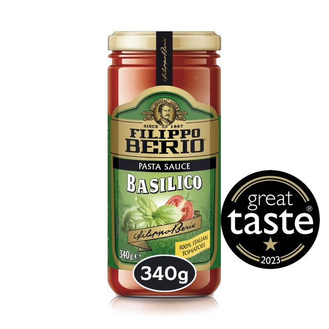 Filippo Berio basil pasta sauce 340g - British product