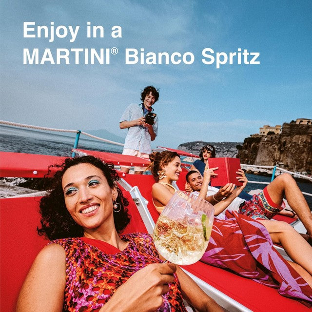 Martini Bianco white vermouth aperitivo 75cl, imported from the UK