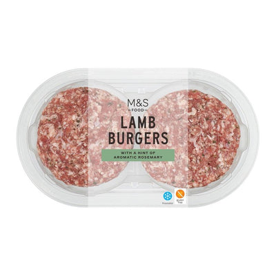 M&S M&S Grill 2 برجر لحم ضأن بالروزماري 300 جم - اشترِ عبر الإنترنت من McGrocer