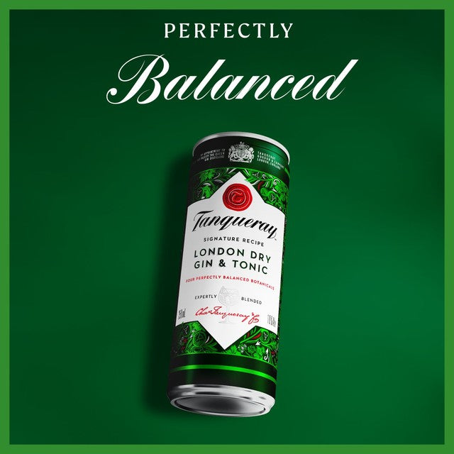 Tanqueray London Dry Gin & Tonic ready to drink can 250ml (British brand)