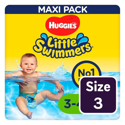 Culotte de bain Huggies Little Swimmers Couche de bain pour bébé Taille 3-4