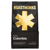 Roastworks Colombia whole bean coffee 200g, imported from the UK