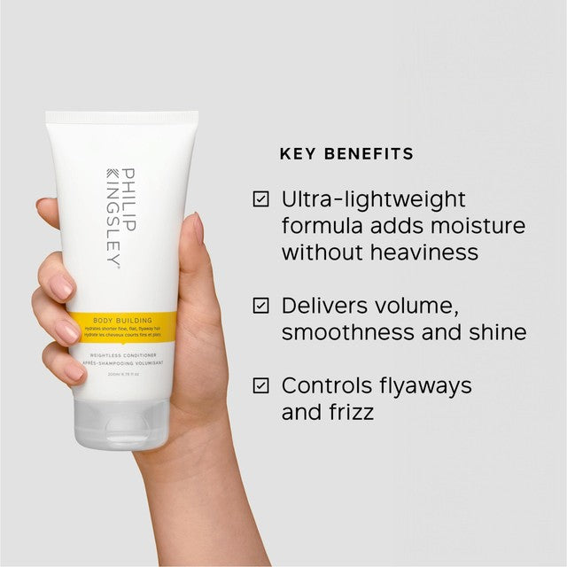 Philip Kingsley Body Building Weightless Conditioner 200ml, imported from the UK