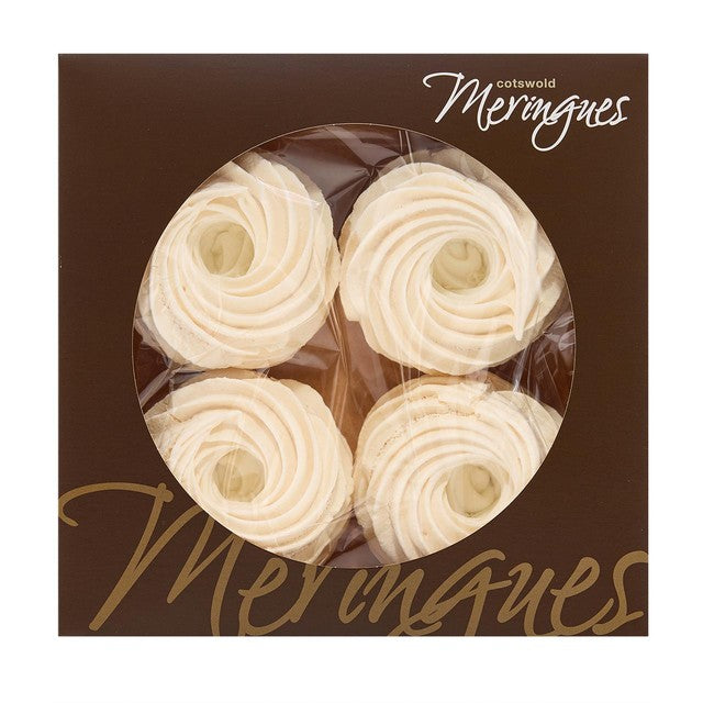 Cotswold Handmade Meringues individual meringue nests 4x30g - British product