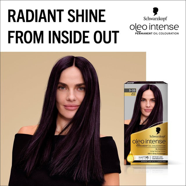 Schwarzkopf Permanent Hair Colour Rich Plum 3-33 (British brand)