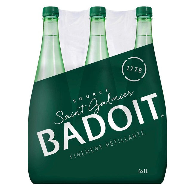 Badoit sparkling mineral water 1L bottle - British product