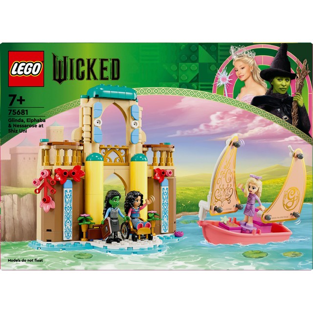 Lego Wicked Glinda, Elphaba & Nessarose at Shiz University building set 304 pieces, UK version