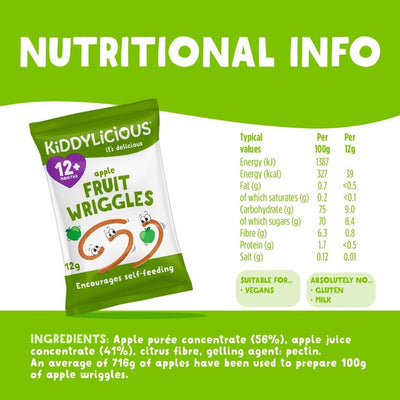 Eple Babysnacks fra 12 måneder, 12g