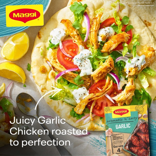 Maggi Chicken Garlic seasoning mix 30g, imported from the UK