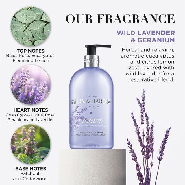 Baylis & Harding Wild Lavender & Geranium hand wash - British product