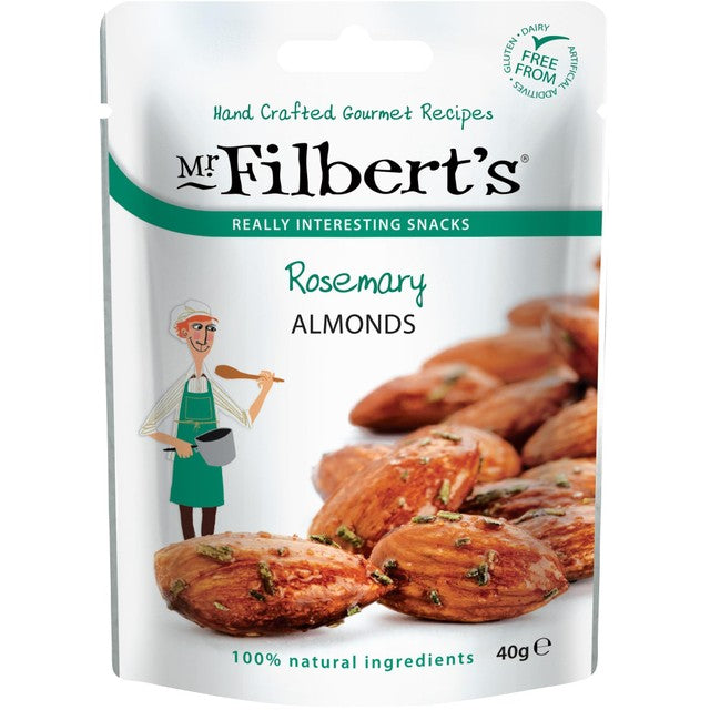 Mr Filbert's French Rosemary almonds 40g, imported from the UK