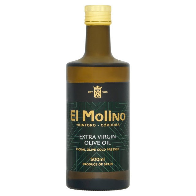 El Molino extra virgin olive oil cold pressed from Picual olives 500ml - British product