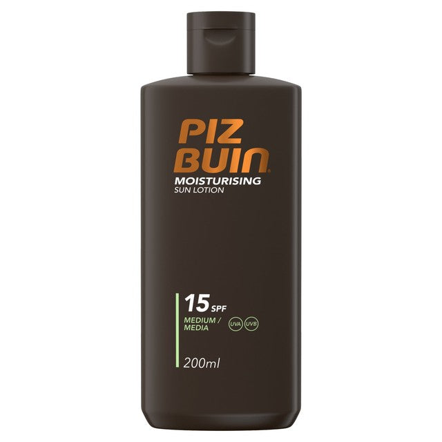 Piz Buin sun lotion SPF15 200ml, imported from the UK