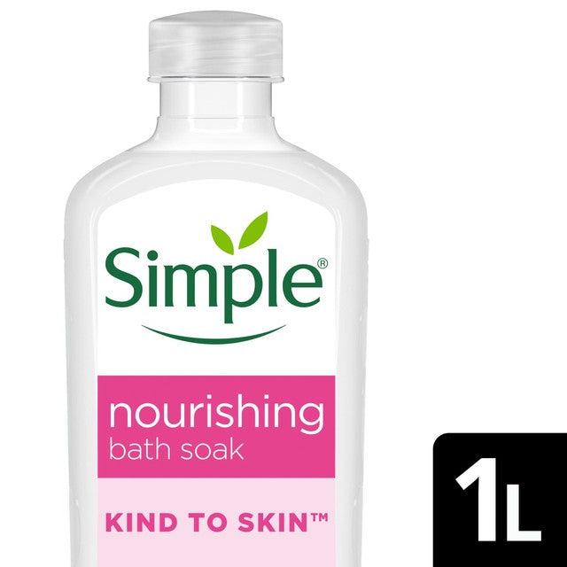 Simple Kind to Skin Nourishing Bubble Bath 1L, imported from the UK
