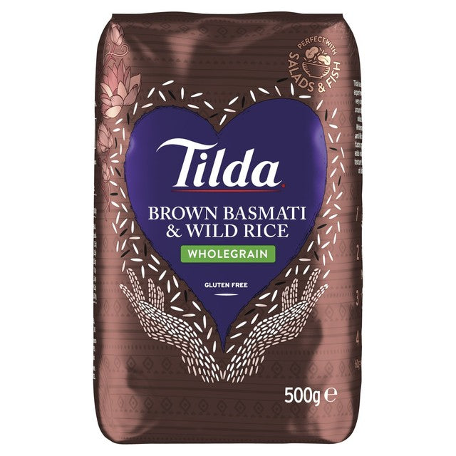 Tilda Brown Basmati and Wild Rice 500g (British brand)