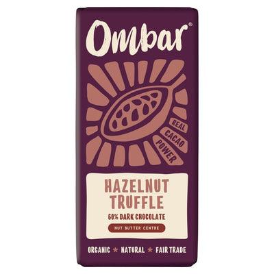 M&S OMBAR Centres Hazelnut Truffle Organic Chocolate 70g- Buy online at McGrocer