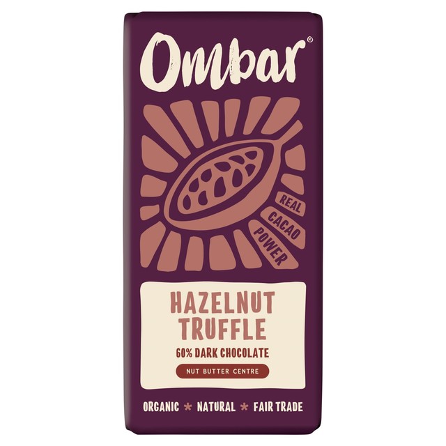 OMBAR hazelnut truffle chocolate 70g, imported from the UK