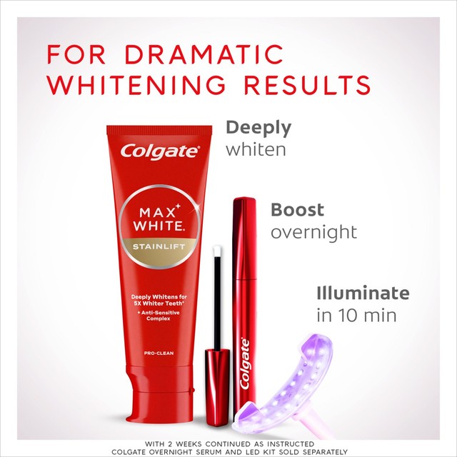 Colgate Max White Stainlift teeth whitening toothpaste 75ml - British product