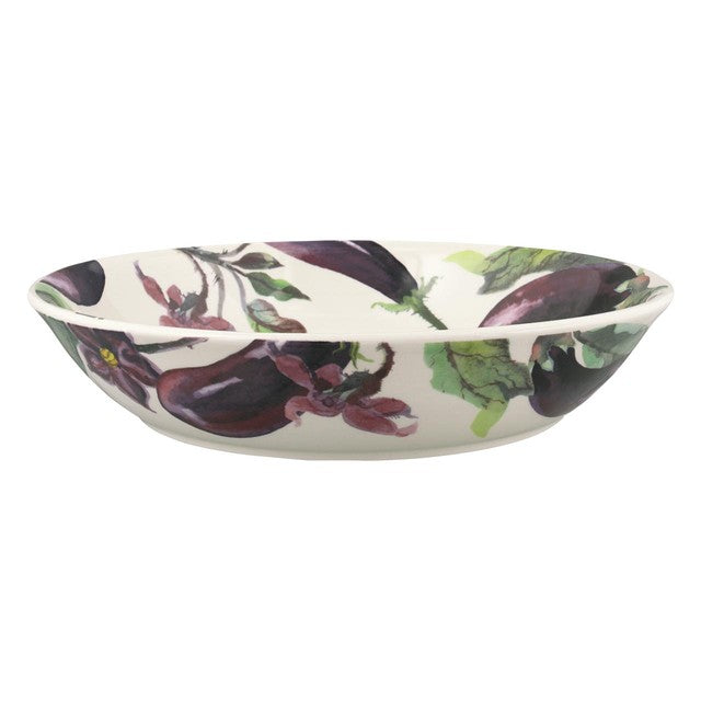 Emma Bridgewater Aubergine & Flowers Medium Pasta Bowl - British product
