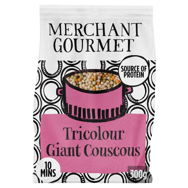 Merchant Gourmet couscous with paprika and spinach 300g, imported from the UK