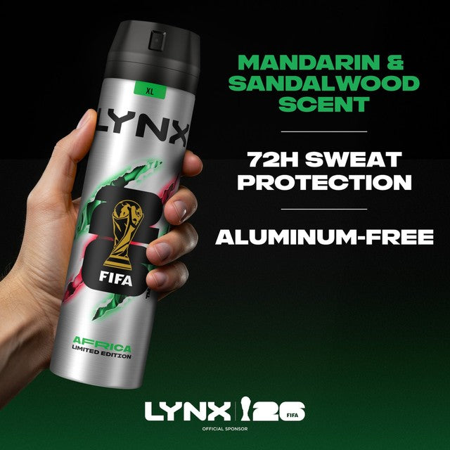 Lynx Africa Anti-Perspirant Deodorant Spray 250ml, UK version