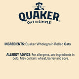 Quaker original porridge sachets family pack 22 x 27g, imported from the UK