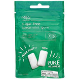 M&S sugar free spearmint chewing gum 27g, imported from the UK