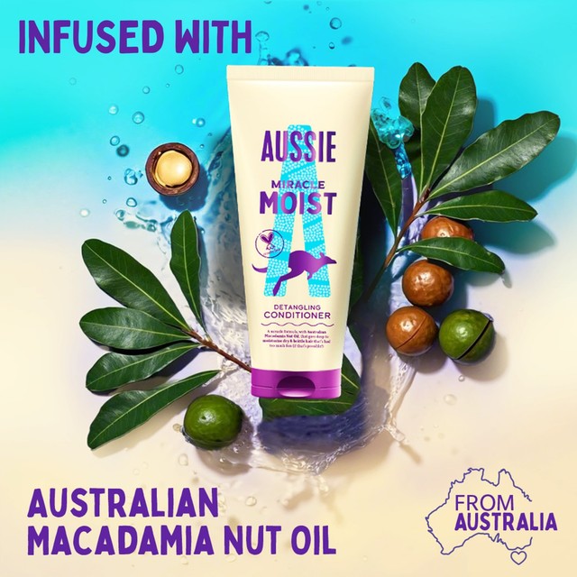 Aussie Miracle Moist hair conditioner tube - imported from the UK