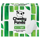 The Cheeky Panda bambus periodeunderlag lette 240 mm 15-pakning (britisk merke)
