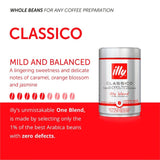 Illy Classico Roast Coffee Beans 250g, UK version