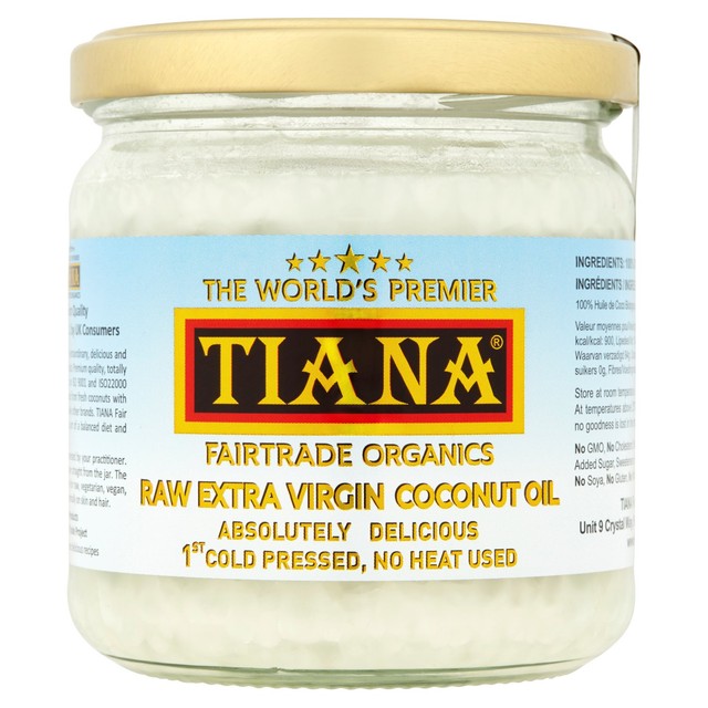 Tiana organic extra virgin coconut oil 350ml (British brand)