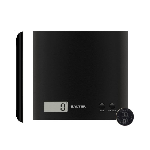 Salter Arc electronic kitchen scale black 490g (British brand)