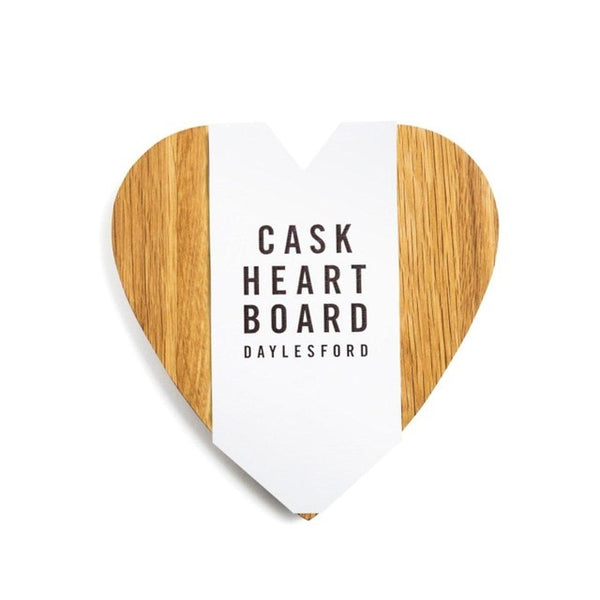 Daylesford Cask Heart Board Small Oak Wooden Cheese Board