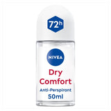 Nivea Dry Comfort anti-perspirant roll-on deodorant 50ml, imported from the UK