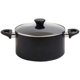 M&S 24cm black aluminium non-stick stock pot, imported from the UK