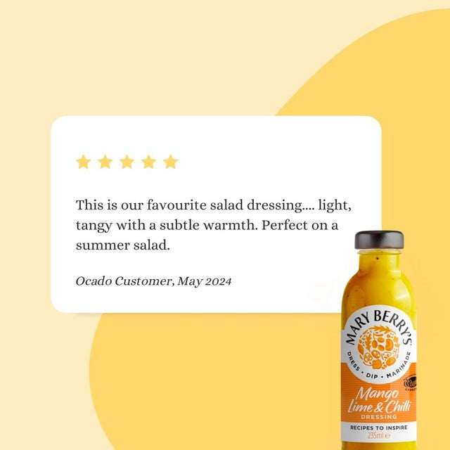 Mary Berry mango lime & chilli salad dressing 235ml, imported from the UK