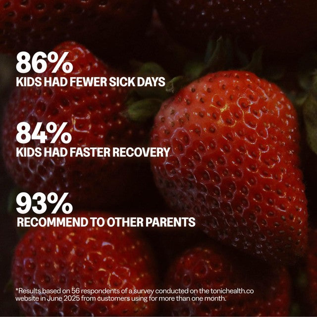 Tonic Health kids strawberry multivitamin gummy 30 gummies (British brand)