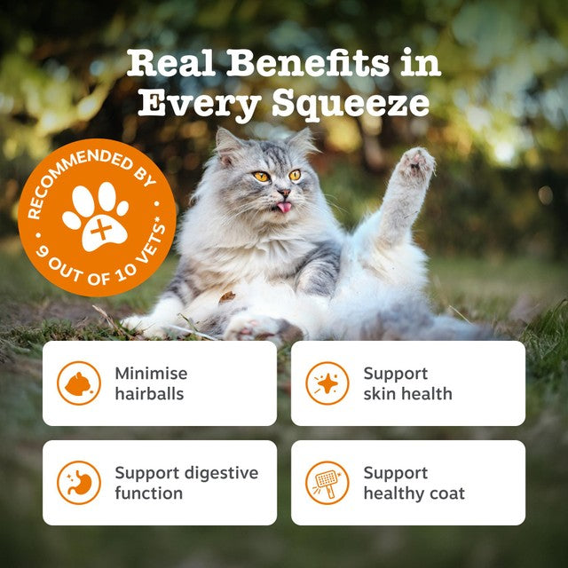 Zesty Paws anti-hairball paste for cats (British brand)