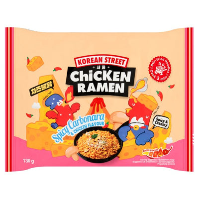 M&S Korean Street Spicy Carbonara & Chicken Flavour Instant Ramen Noodles- Buy online at McGrocer