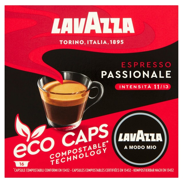Lavazza Passionale coffee capsules 16 capsules, UK version