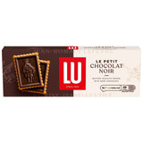 LU Petit Ecolier dark chocolate biscuits, imported from the UK