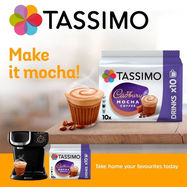 Tassimo Cadbury Mocha coffee pods 10 pack, UK version