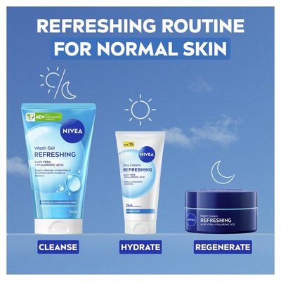 M&S Nivea Day Cream Face Moisturiser for Normal Skin SPF15 50ml- Buy online at McGrocer