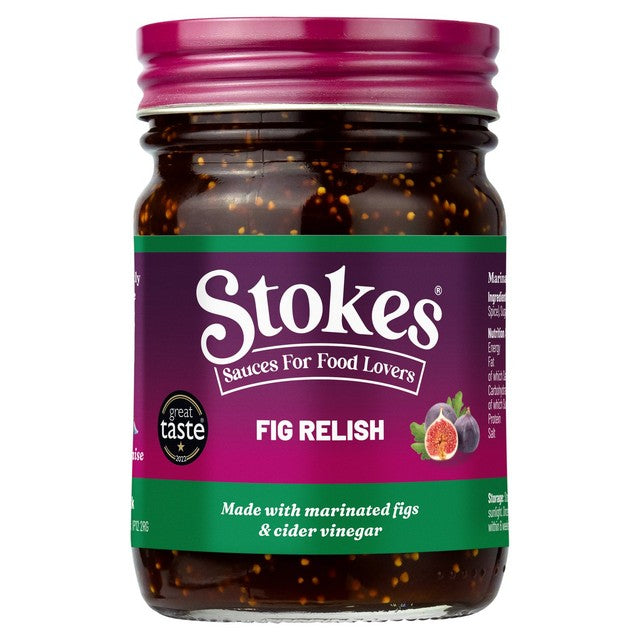 Stokes Marinated Spiced Fig Relish 250g (British brand)