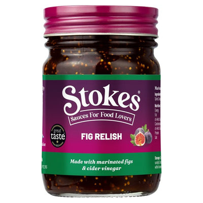 M&S Stokes Marinated Spiced Fig Relish - Fruit Relish 250g- Buy online at McGrocer