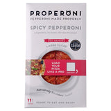 Properoni spicy sliced pepperoni 80g, imported from the UK